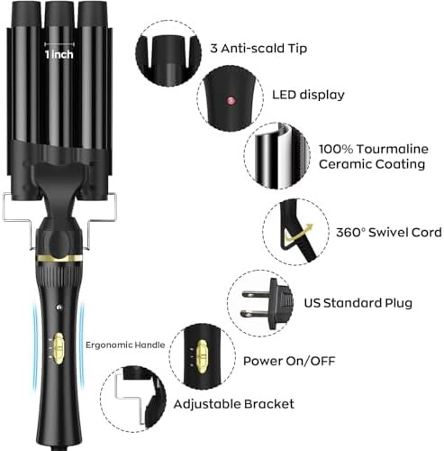 Interchangeable five in one waver and wand set — photo 5