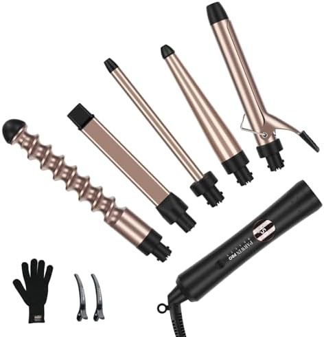 Gold five in one spiral wand set