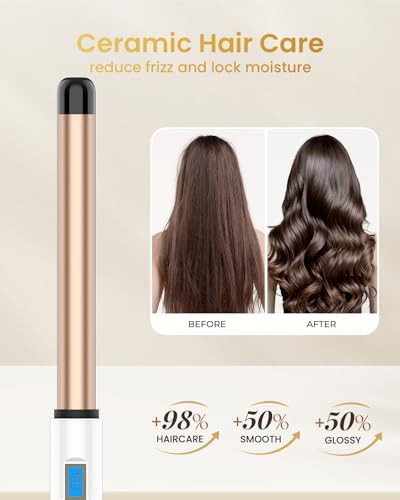 Clipless ceramic 1 inch curling wand — photo 4