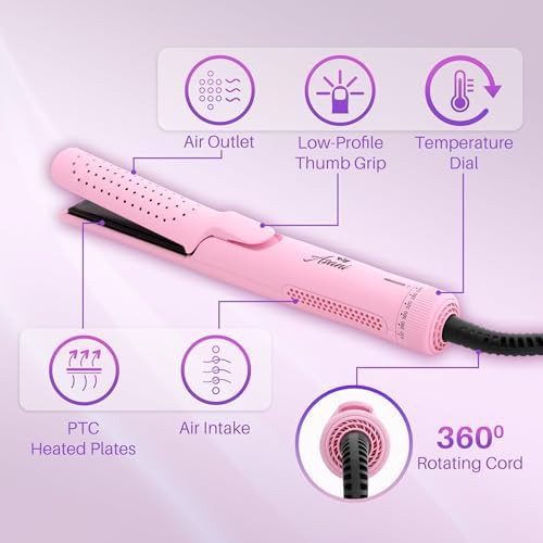 Pink 2-in-1 airflow curling wand — photo 3