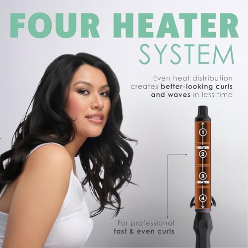 One inch clipless ceramic curling wand — photo 4
