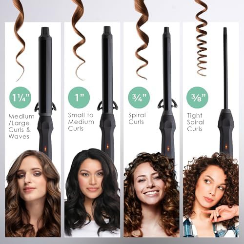 One inch clipless ceramic curling wand — photo 5
