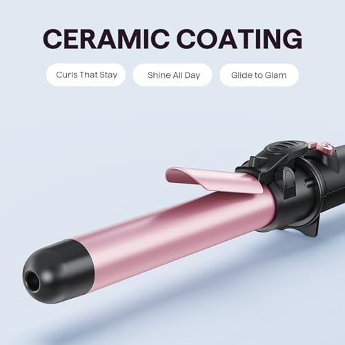 Rose gold automatic rotating curling wand — photo 5