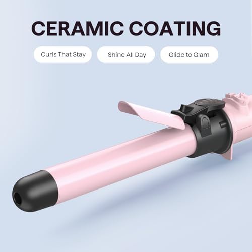 Pale pink automatic rotating hair waver — photo 5