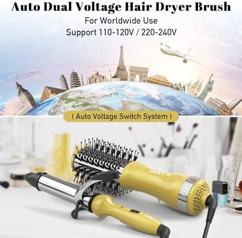 Hair dryer brush and mini wand set — photo 3