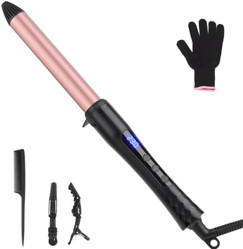 Professional extended barrel 1 inch curling wand