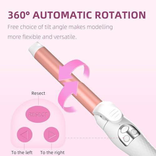 Rose gold rotating curling iron 1.25 in — photo 3