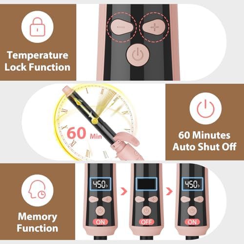 One inch automatic rotating curling wand — photo 4