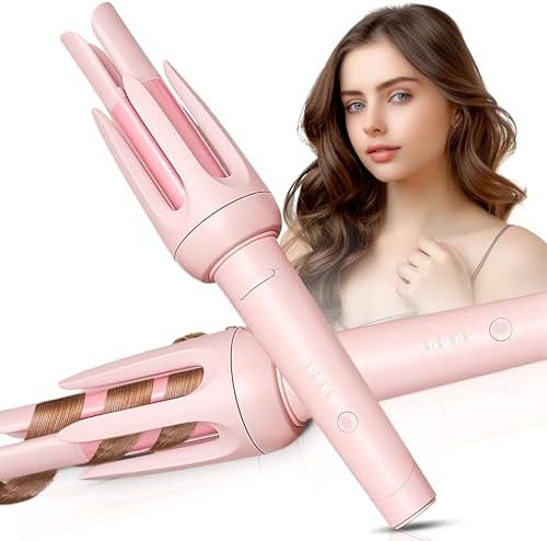 Pink automatic rotating curler 1.25 inch