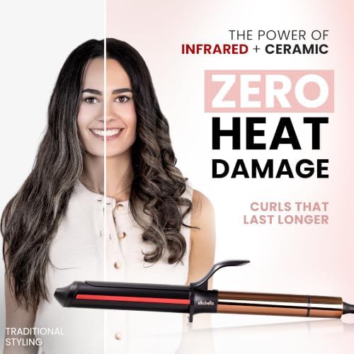 Large one point five inch ceramic curling wand — photo 4