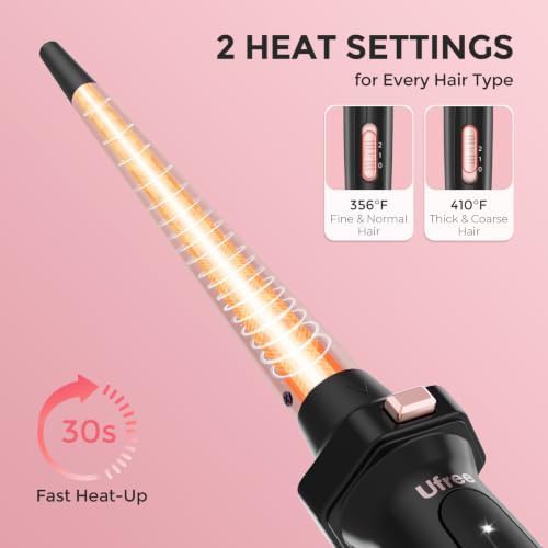 Interchangeable ceramic tapered curling iron — photo 4