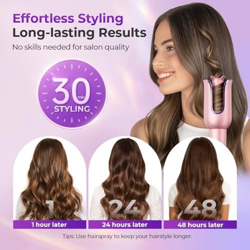 Automatic rotating anti-tangle curling iron — photo 3