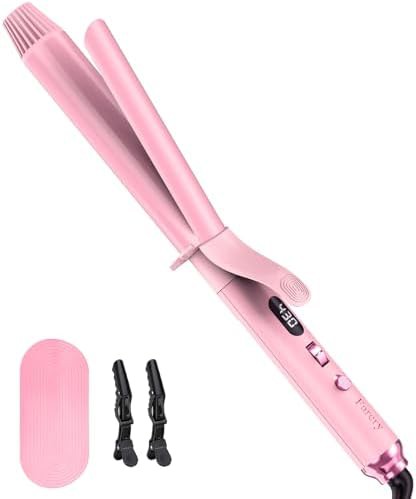 Pink ceramic iron with large barrel