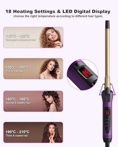 Small half inch ceramic curling wand — photo 3