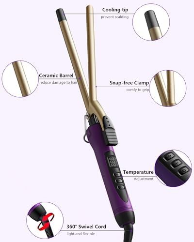 Small half inch ceramic curling wand — photo 4