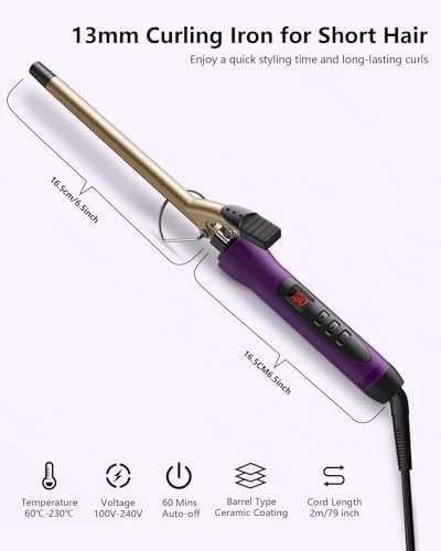 Small half inch ceramic curling wand — photo 5