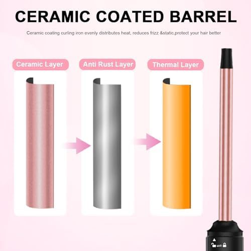Small Ceramic Curling Wand for Tight Curls — photo 4