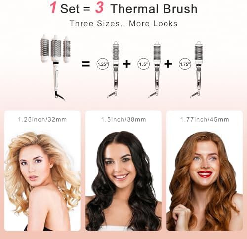 Interchangeable thermal brush and curling set — photo 4