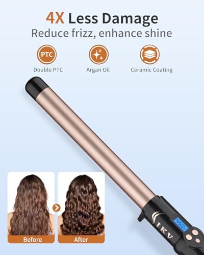 One inch ceramic wand for long hair — photo 3