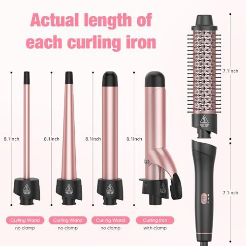 Five in one interchangeable curling set — photo 3