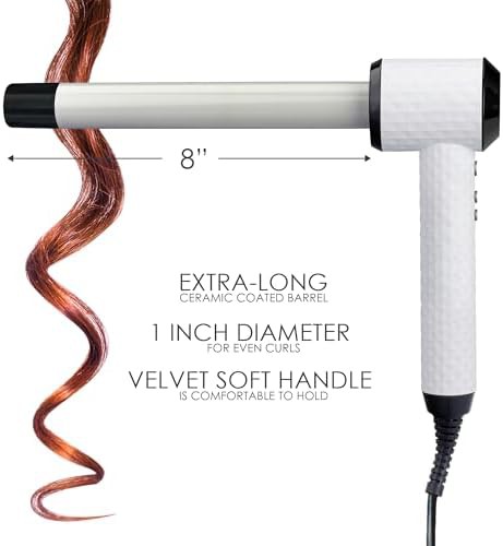 Angled L-shaped extra long curling wand — photo 5