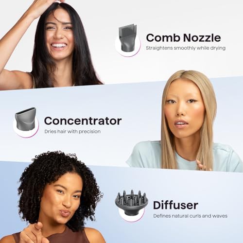 Ionic hair dryer and interchangeable curling set — photo 4