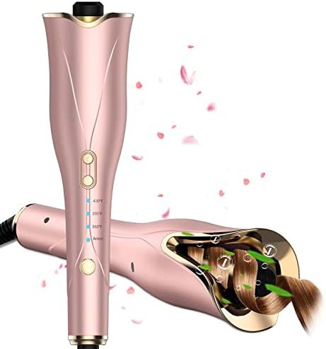 Automatic rotating barrel clipless iron
