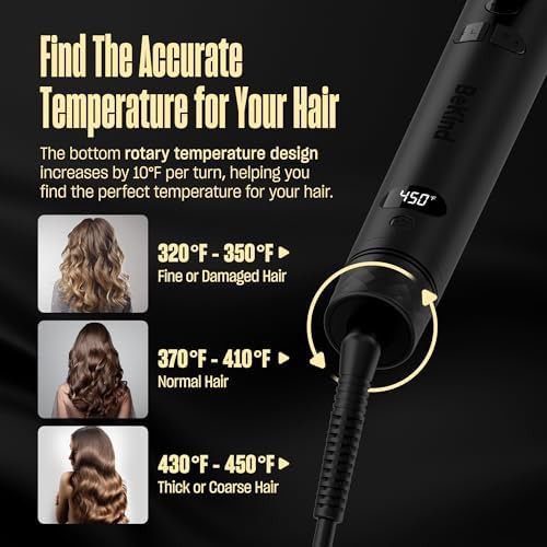 Automatic rotating ceramic wand in black — photo 5