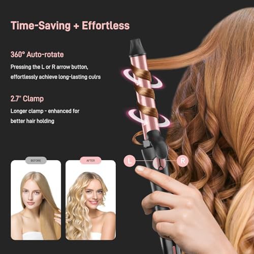 Rose gold automatic interchangeable curling wand — photo 3