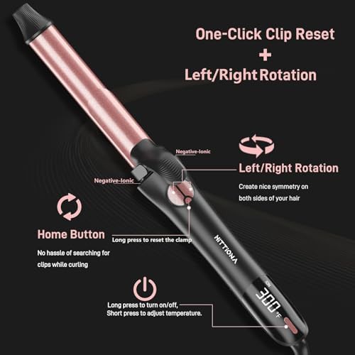 Rose gold automatic interchangeable curling wand — photo 4