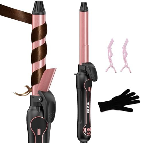 Extra long ceramic barrel curling iron