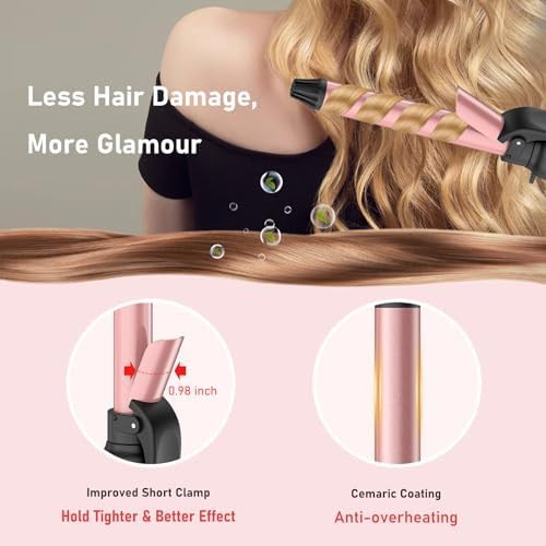 Extra long ceramic barrel curling iron — photo 4