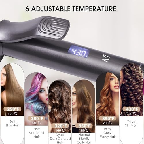 Nycoba 1.25 inch pink hair curling iron — photo 4