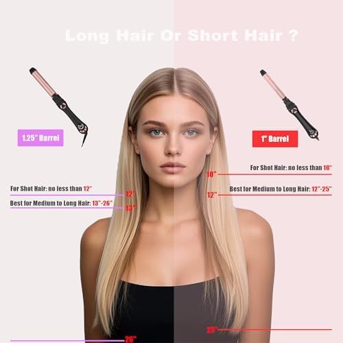 Black automatic rotating tourmaline curling wand — photo 5