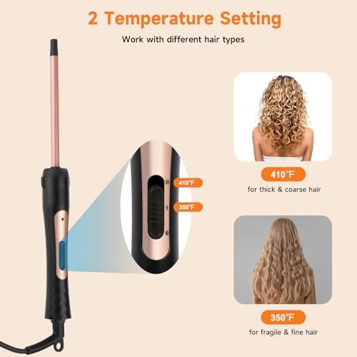 Skinny ceramic wand for short hair — photo 4