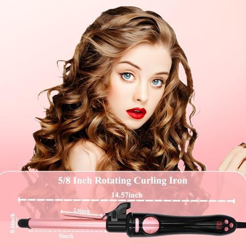 Slim automatic rotating ceramic hair curler — photo 3