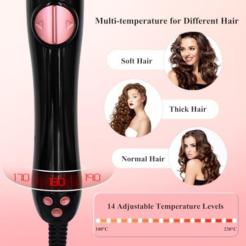 Slim automatic rotating ceramic hair curler — photo 4