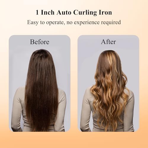 Automatic rotating ceramic hair curling wand — photo 4