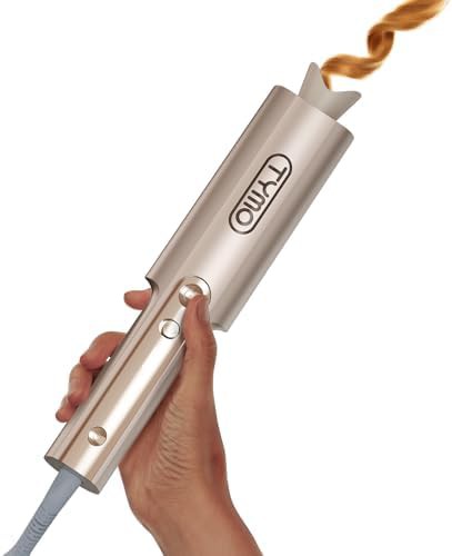 Gold ceramic automatic rotating curling iron