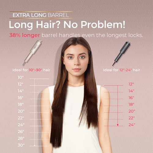 Gold ceramic automatic rotating curling iron — photo 3