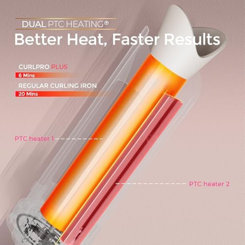 Gold ceramic automatic rotating curling iron — photo 4