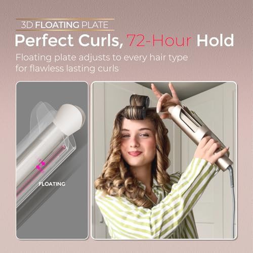 Gold ceramic automatic rotating curling iron — photo 5