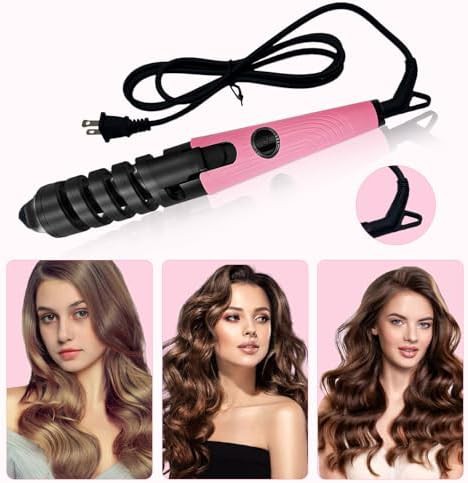 Pink automatic spiral ceramic wand — photo 5