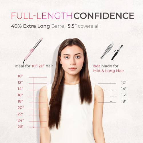 Pink Automatic Curler with Extra Long Barrel — photo 3