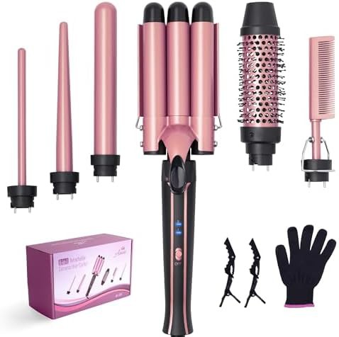 Waver wand with styling brush attachment