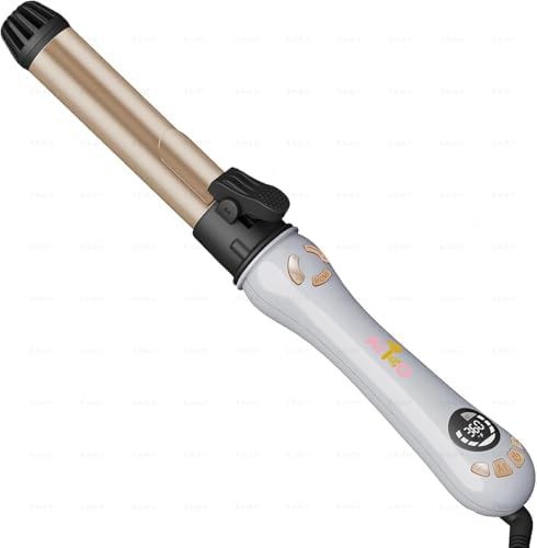 Ceramic self spinning curling iron