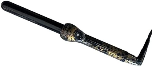 Black marble clipless curling iron 1 inch