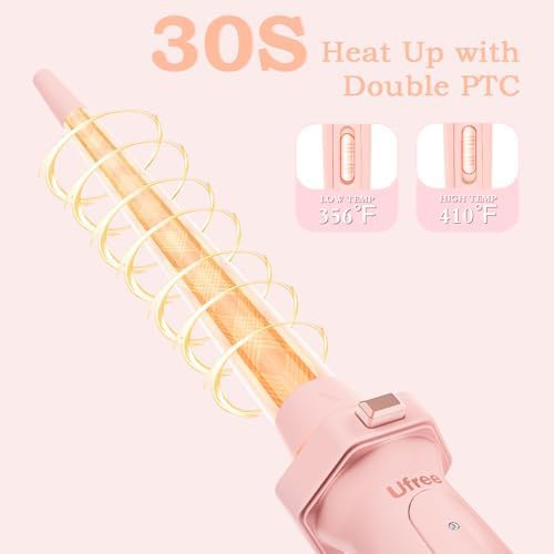 Pink ceramic 5 in 1 curling iron — photo 3
