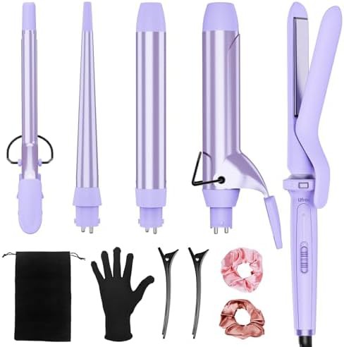 Ceramic barrels tapered curling wand set