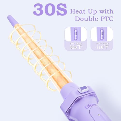 Ceramic barrels tapered curling wand set — photo 3